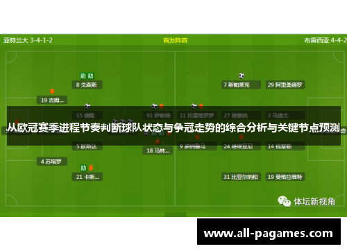 从欧冠赛季进程节奏判断球队状态与争冠走势的综合分析与关键节点预测